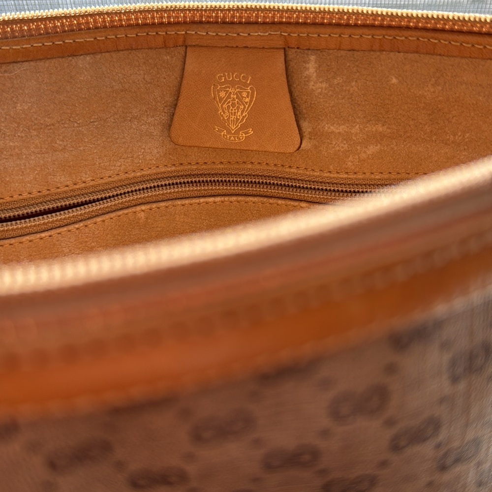 ๐ค AUTHENTIC GUCCI MICRO GG CANVAS LEATHER VINTAGE CLUTCH - Picture 8 of 12